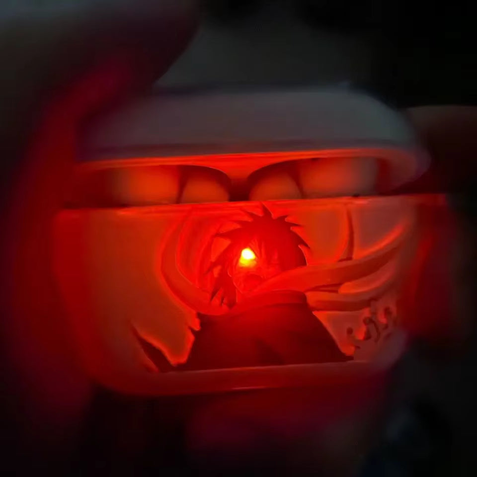 Naruto Headset Case for Apple Airpods 1 2 3Pro Case Anime Uchiha Obito EVA Earphone Protective Cases Accessories Headphone Box