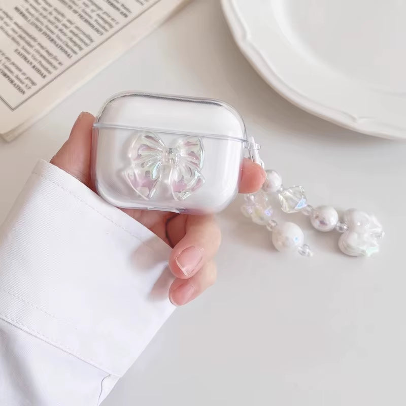 Cute with Chain Cover for Apple Airpods 1 2 3 Case Luxury Butterfly Keychain Earphone Case for Airpods PRO Case Box Airpods 3