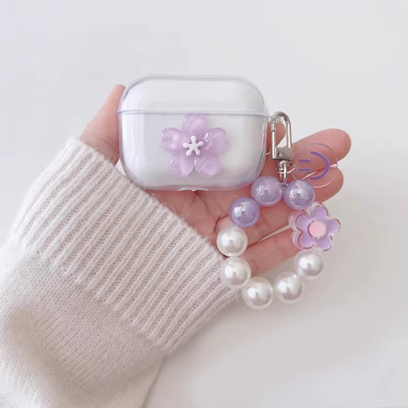Cute with Chain Cover for Apple Airpods 1 2 3 Case Luxury Butterfly Keychain Earphone Case for Airpods PRO Case Box Airpods 3