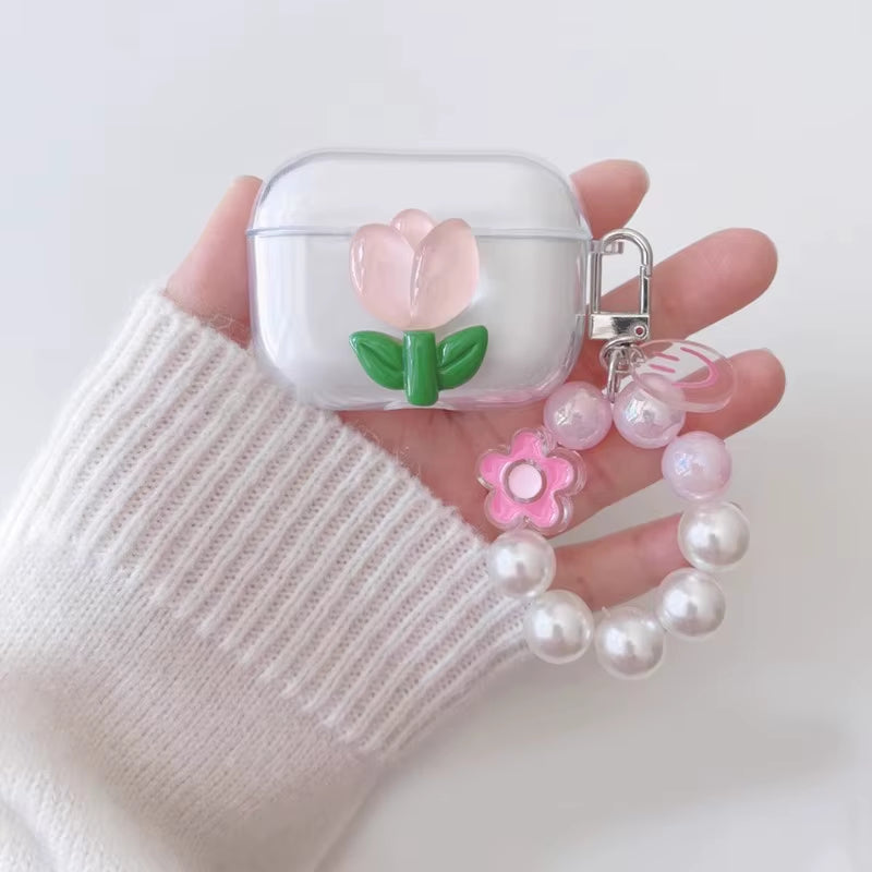 Cute with Chain Cover for Apple Airpods 1 2 3 Case Luxury Butterfly Keychain Earphone Case for Airpods PRO Case Box Airpods 3