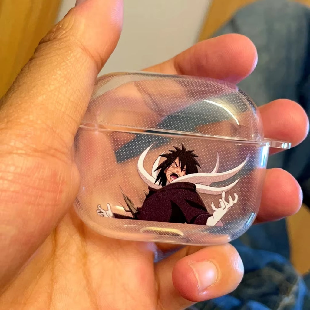 Naruto Headset Case for Apple Airpods 1 2 3Pro Case Anime Uchiha Obito EVA Earphone Protective Cases Accessories Headphone Box