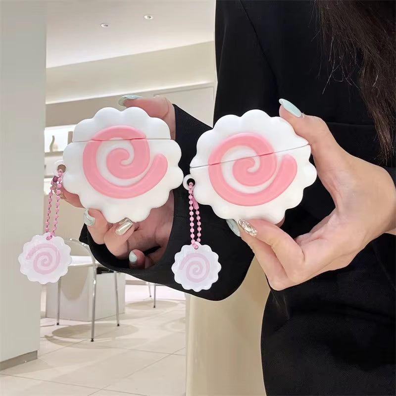 For Airpods Case,Cute 3D Japan Food Fish Cake Case for Airpods Pro 2 Case,Soft Silicone Earphone Cover for Airpods 3 Case